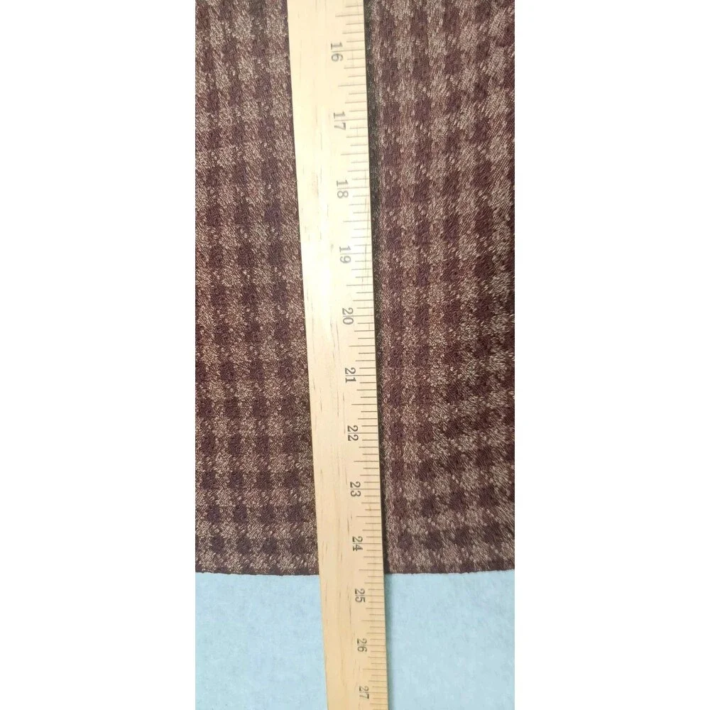 Vintage Travis Ayers Pencil Skirt Size 12 Brown Checkered Plaid Academia Career